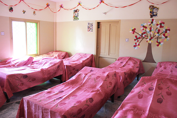 One of the rooms in the Child Treatment Center at Dost headquarters