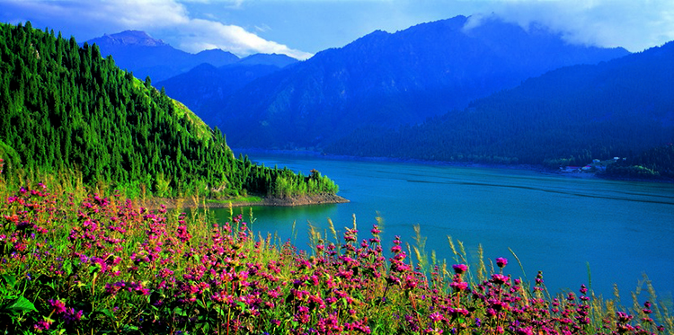 Heavenly Lake in Mid-Tian Shan Mountains