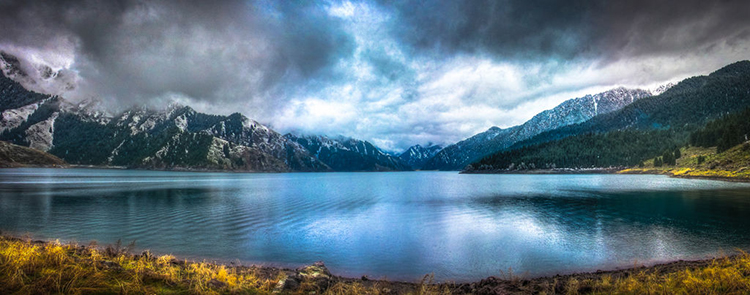 Heavenly Lake in Mid-Tian Shan Mountains