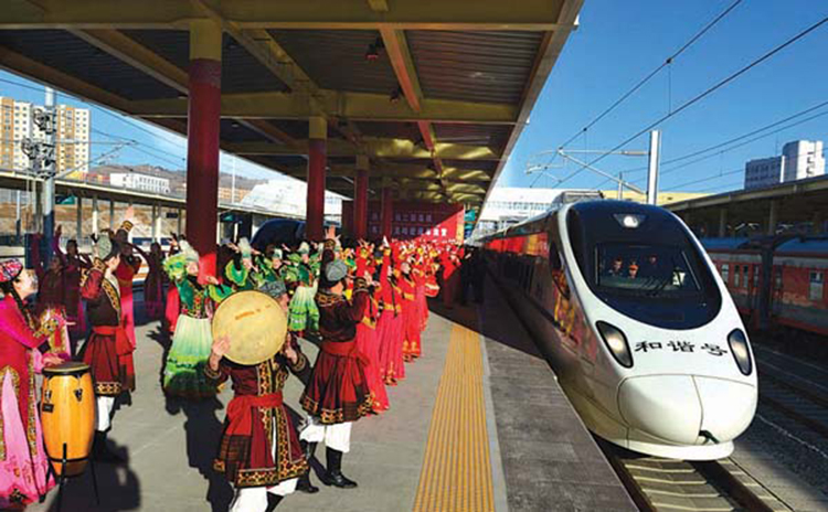 High Speed Rails in Xinjiang, China