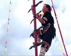 Knife-Pole Festival of Lisu People