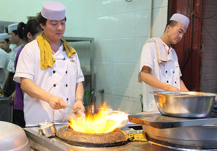 Muslim Delicacies at Hui Block in Xian