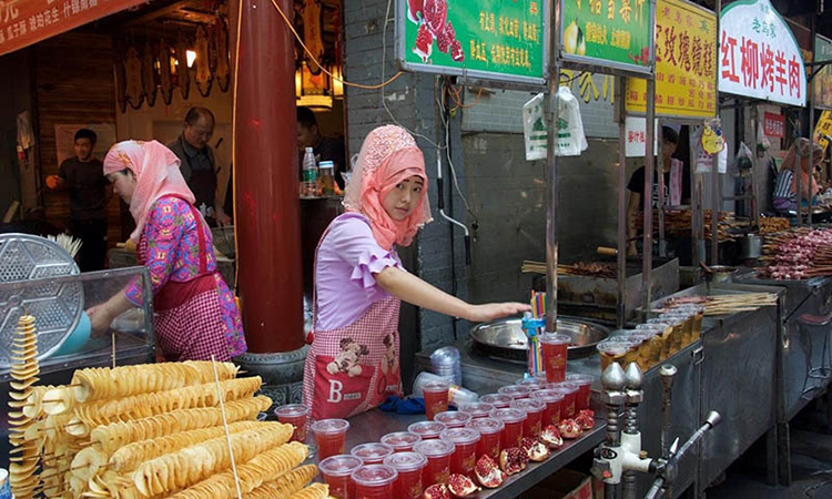 Muslim Delicacies at Hui Block in Xian