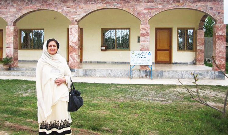 Dr. Parveen Azam at one of Dost's health clinics