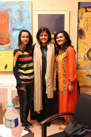 Satrang Gallery Team (Schezre Syed, Asma Rashid, Dhoufishan Raza)