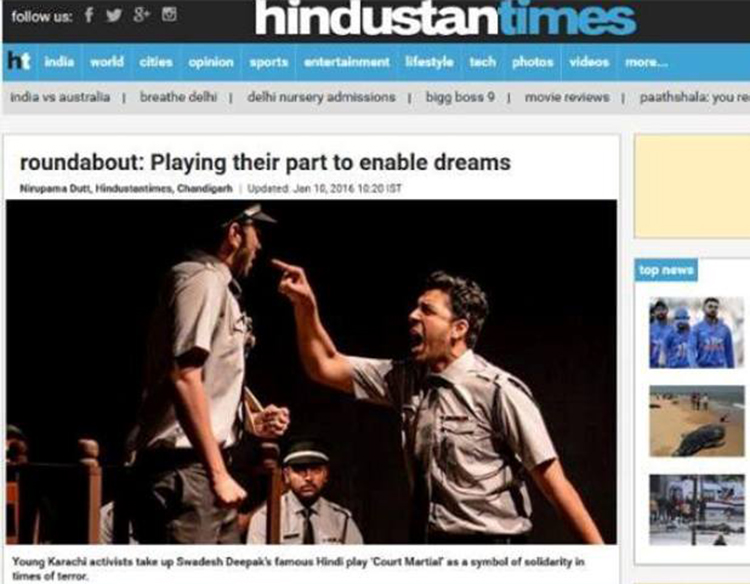 Stage Nomad Productions gets featured in Hindustan Times