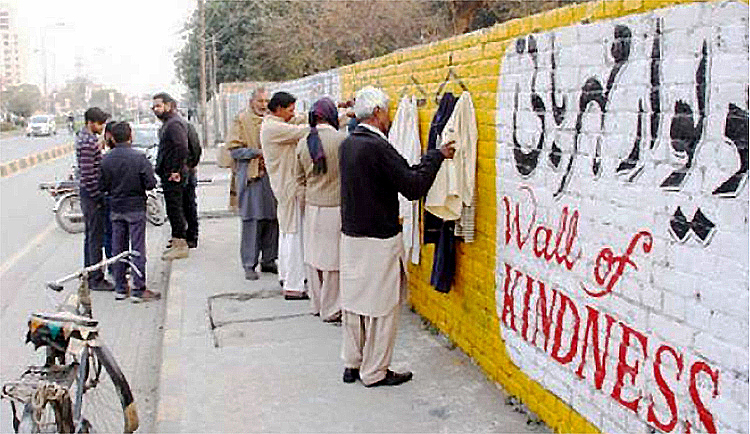 Wall of Kindness in Karachi