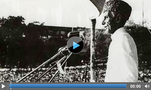 Rare footage by Syed Khalid Hussain of the public meeting at Minto Park on March 23, 1940