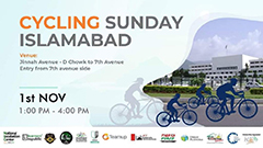 Cycling Sundays: Promoting an Environmentally Friendly Islamabad