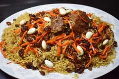 传统美食——喀布尔皮捞烩饭