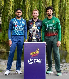 巴基斯坦迎战新西兰和孟加拉队备战世界杯

