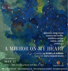 艺术家的心灵一瞥:撒朗艺术画廊群展“我心中的一面镜子”