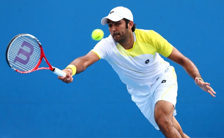 70 Years of Sports in Pakistan: Aisam ul Haq Qureshi in action at the US Open