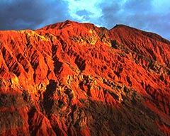 The Flaming Mountains of Turpan, Xinjiang: A Sea of Fire Flames