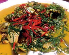 Habitants in Xinjiang favor the Spicy Taste of Tarragon Leaves