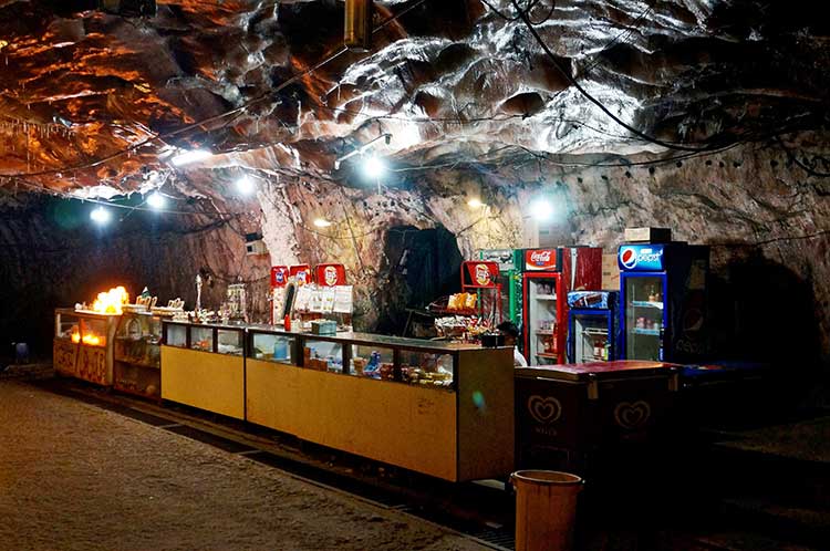 Inside of the Khewra Salt Mine