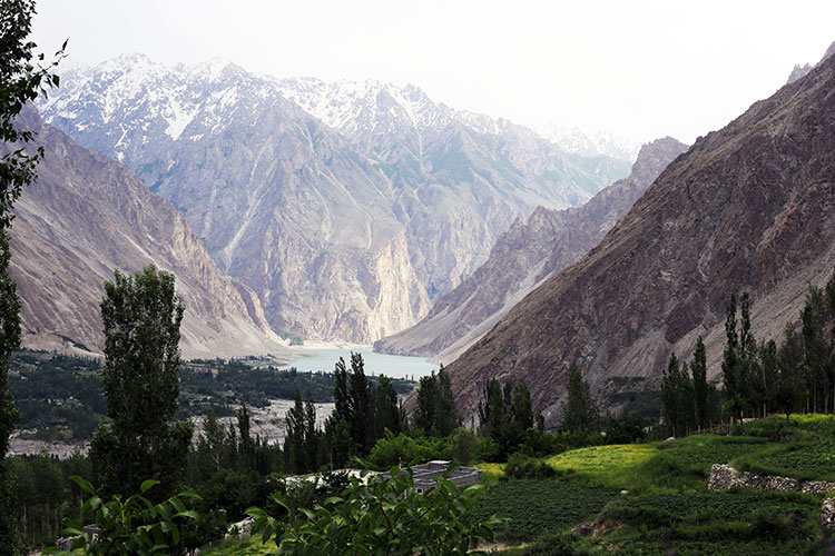 View from Gulmit Valley of Attabad Lake Nayha Jay