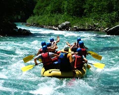 Water Adventure in Pakistan: Rappelling and Rafting