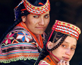 HUNZA WOMEN WEAR BEAUTIFUL PETIT POINT CAPS - THE SKEETH, PARSING AND KHOL