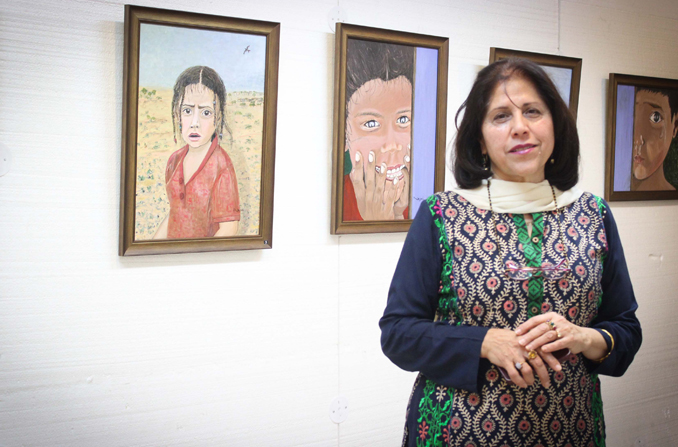 Exhibition of Najmi Mansoor Paintings at Nomad Gallery Islamabad