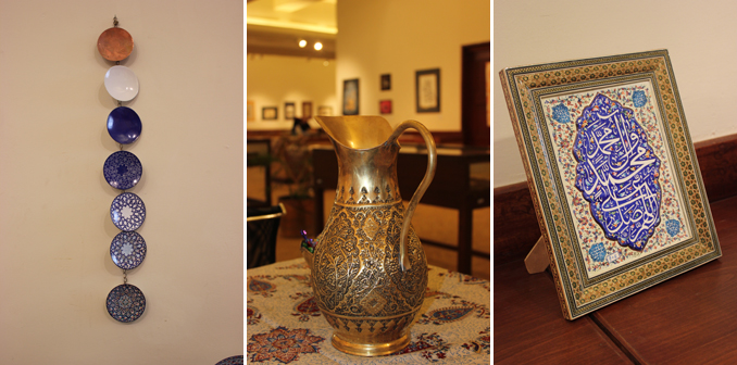 巴基斯坦国家艺术委员会展出的伊朗艺术和手工艺品