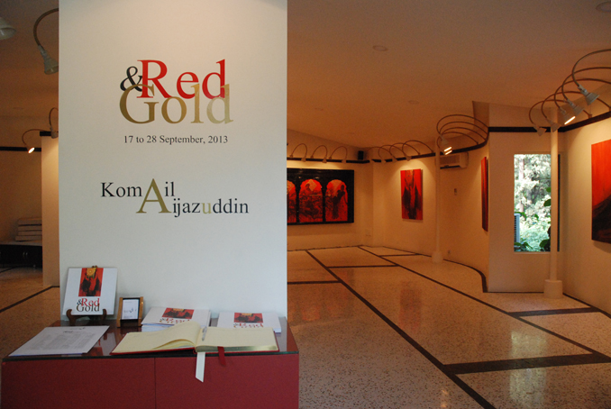 KOMAIL AIJAZUDDIN'S RED AND GOLD AT KHAAS